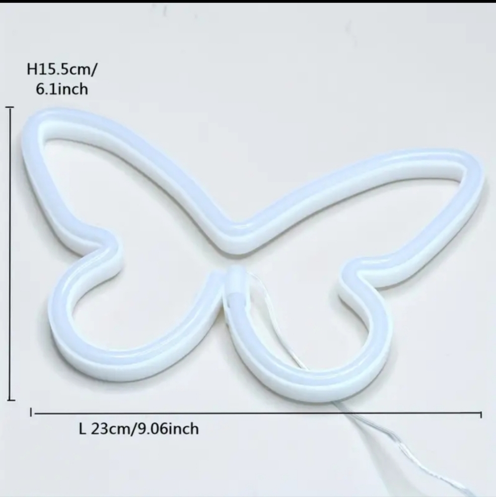 Colorful Butterfly LED Neon Light NIB - Picture 2 of 2